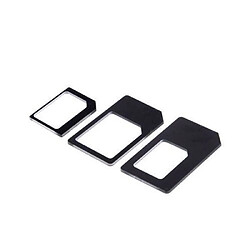 Avis Lot Adaptateurs Carte Sim Change Nano Sim Ou Micro Sim En Sim Ou Micro Sim Noir YONIS