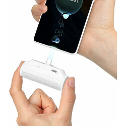 Yobon Mini Batterie Externe USB-C 5000mAh - Blanc