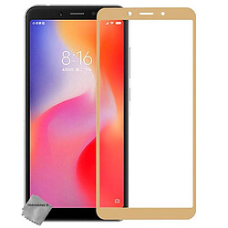 Htdmobiles HTD Mobiles Xiaomi Redmi 6 Verre Trempé - Or Protection incurvée en verre trempé - Anti-brisure - Comprend lingette microfibre