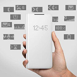 Avis Samsung S21 Ultra - Étui Led View Cover - Gris clair