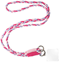 Avizar Cordon Téléphone Nylon Tressé 60cm - Rose Cordon nylon tressé - Longueur 60cm - Transport sécurisé