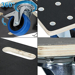 Ecd germany Chariot à roulettes - Anthracite pas cher