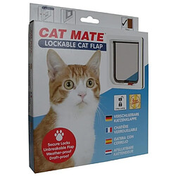 Vadigran Pet Mate Chatiere verrouillable 304W Blanc