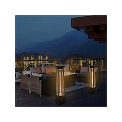 Habitat Et Jardin Chauffage électrique radiant en fibre de carbone Volcano - 2000W - Noir