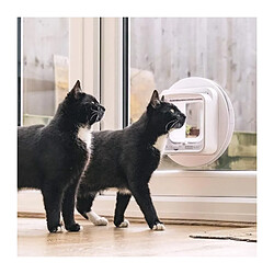 Sureflap Chatière automatique à micropuce connectée - Blanche pas cher