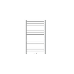 ECD Germany Sèche-Serviettes Blanc - 600 x 800 mm