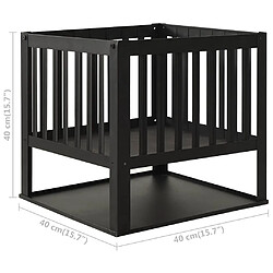 vidaXL Foyer 40x40x40 cm Acier pas cher