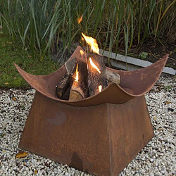 ESSCHERT DESIGN Vasque carrée aspect rouillé