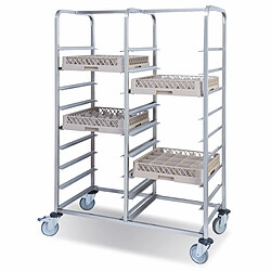 PUJADAS Chariot Double Inox Casiers