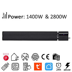 Electric Sun Radiateur Rayonnant Infrarouge - Noir