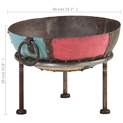 vidaXL Bol à feu - 40x30 cm pas cher