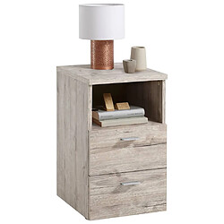 MES - Table d'appoint chêne grisé