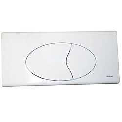 Régiplast - Plaque de commande blanche 3/6L