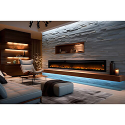 Acheter Cheminée électrique 2000w avec télécommande - 243 - Elysee Infinity - CHEMIN'ARTE