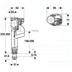 GEBERIT Robinet Flotteur Impuls 360