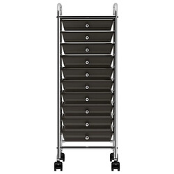 vidaXL Chariot de rangement à 10 tiroirs