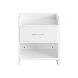 SoBuy Table de Chevet - Blanc