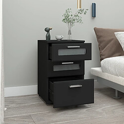 Avis Ml-design Table de nuit 3 tiroirs - Noir