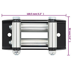 vidaXL Guide-câble à 4 voies - Acier pas cher