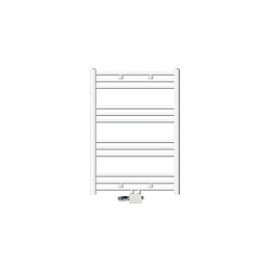 ECD Germany Sahara Sèche-Serviettes Blanc - 750 x 800 mm