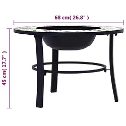 vidaXL Foyer mosaïque Vert pas cher
