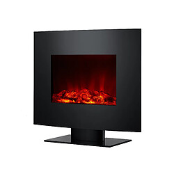 Purline Cheminée 2kW verre noir