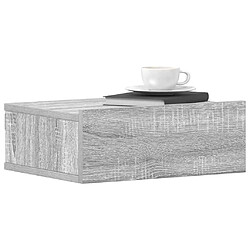 Acheter vidaXL Table de Chevet Flottante - Sonoma Gris