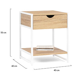Idmarket MARKET 2 tables de chevet DETROIT pas cher