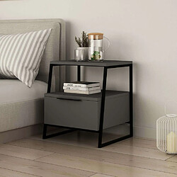 Hanah home Table de chevet - Anthracite