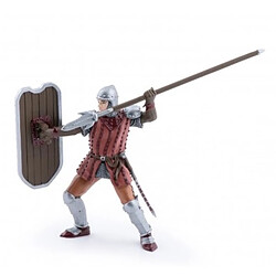Papo Figurine chevalier au javelot Figurine médiévale de chevalier - Peinte à la main - Réaliste - Dès 3 ans - Détails soignés