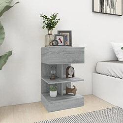 VIDAXL Tables de Chevet 2pcs - Sonoma Gris