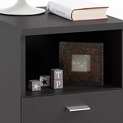 Avis MES Table d'appoint - Noir 35x40x61,5 cm