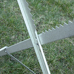 RIBIMEX Chevalet à bûche galvanisé