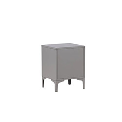 Venture home Chevet 2 tiroirs - Gris clair pas cher