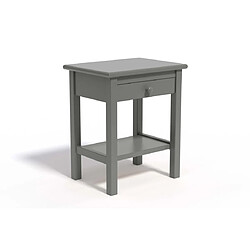 DECOPIN Petite table de chevet 1 tiroir - Graphite Uni