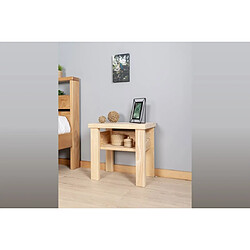 Decopin Table de chevet bois - Naturel