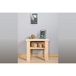 Decopin Table de chevet bois - Naturel