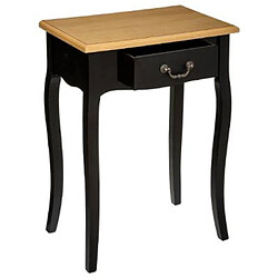 Atmosphera Table de chevet Chrysa - Noir