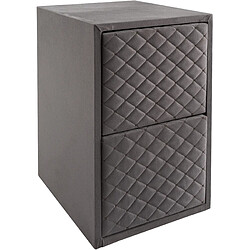 Vivenla Table de chevet Paris - Gris - L 40 x P 45 x H 60 cm