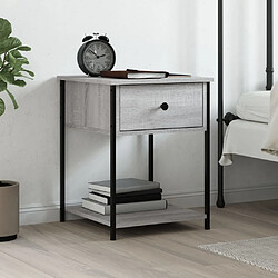 VidaXL Table de Chevet 44x45x58 cm - Sonoma Gris