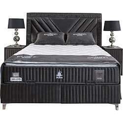 Vivenla Table de chevet velours gris DUBAI