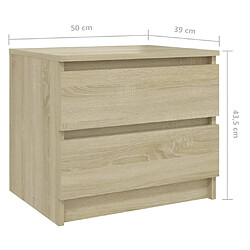 vidaXL Table de chevet pas cher