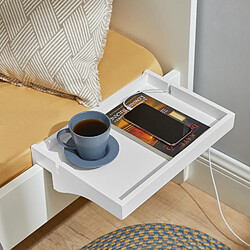 SoBuy NKD01-W Table de chevet suspendue - Bambou