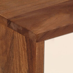 Helloshop26 Table de chevet bois - Marron