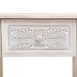 Acheter Atmosphera Table de chevet Hina 1 tiroir - Hauteur 67,5 cm - Bois blanchi