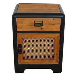 Dkd home decor table de nuit bois métal - Brun