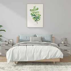vidaXL Tables de chevet Sonoma gris