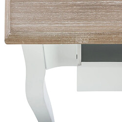 Acheter Atmosphera Table de chevet Chrysa - L. 47 x H. 65 cm - Blanc