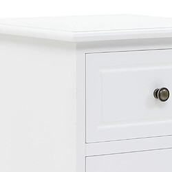 Helloshop26 Table de chevet - Blanc pas cher