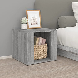 VIDAXL Table de chevet 41x40x36 cm - Sonoma gris